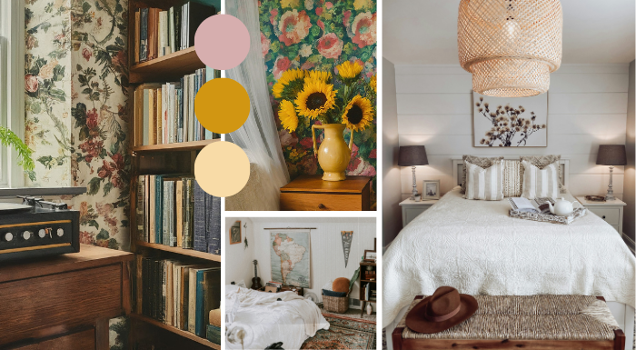 4 chambres de style vintage