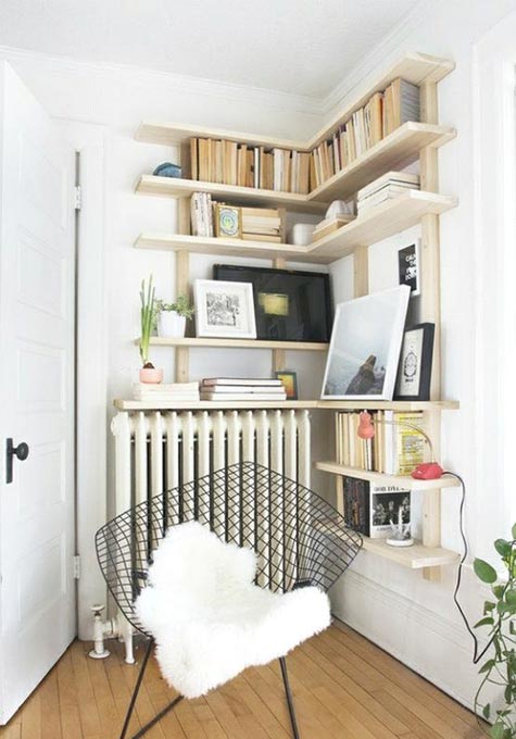 Des rangements en angle