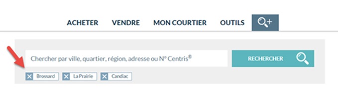 Comment rechercher dans plusieurs municipalités