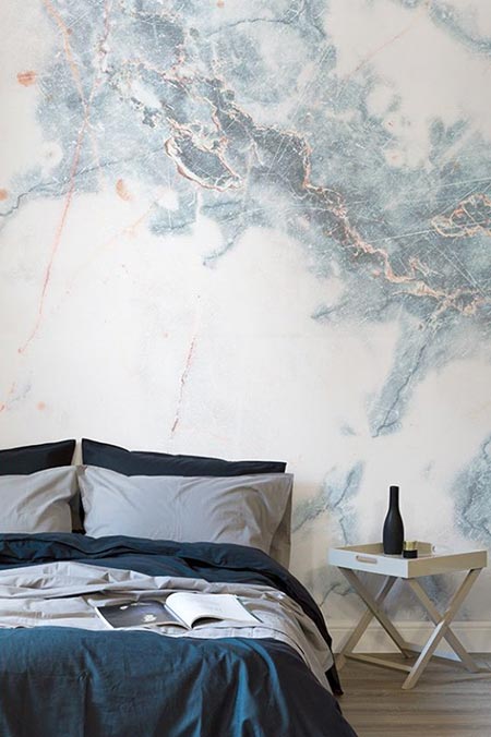 Papier peint effet marbre