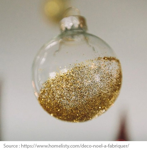 Boule de Noël avec brillants