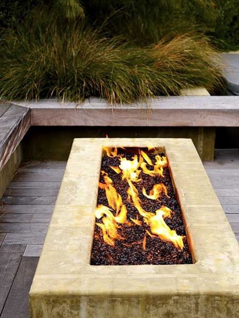 Outdoor Fireplace Table