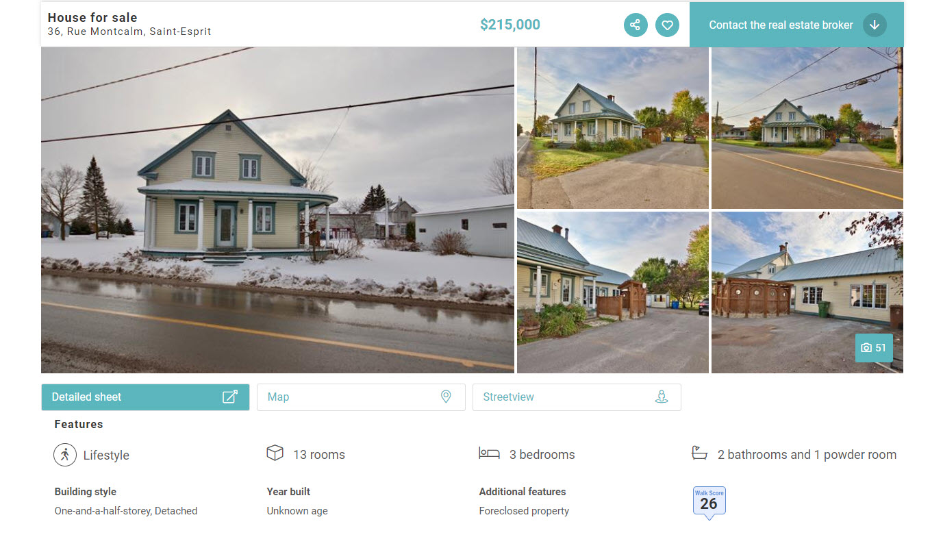 Foreclosed properties now identified on Centris.ca Centris.ca