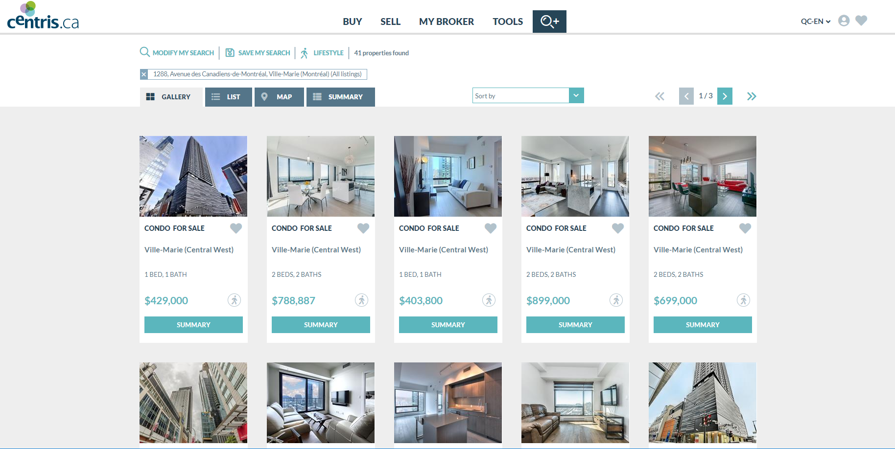 New Feature in Centris.ca Searches Centris.ca