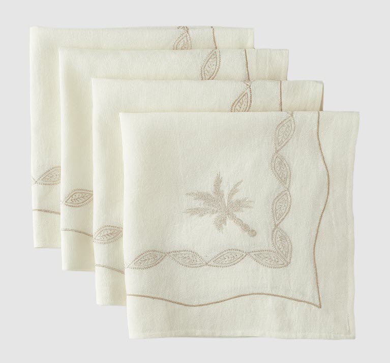 White napkins