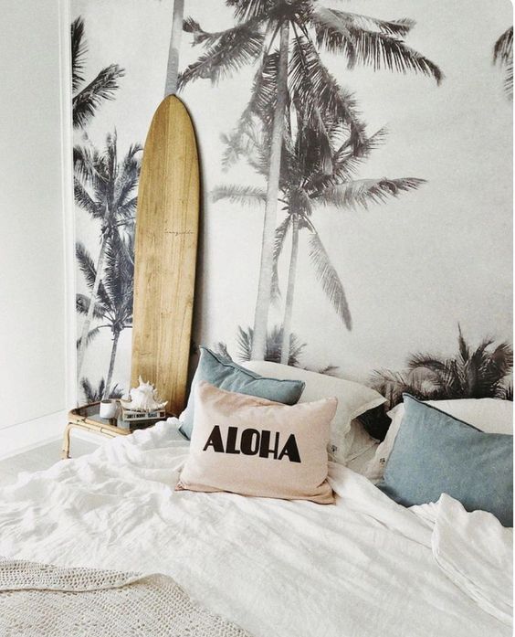 Chambre au thème de surf