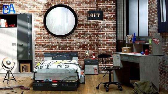 Urban style bedroom