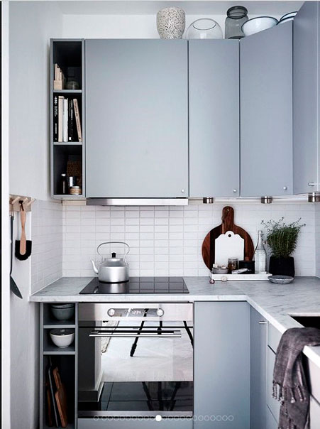 Le gris dans un petit espace