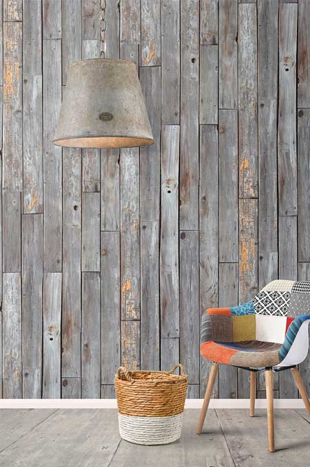 Papier-peint planches de bois
