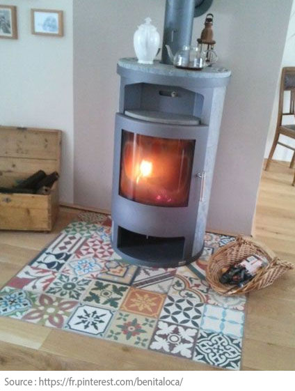 Carreaux de ciment - Place au feu
