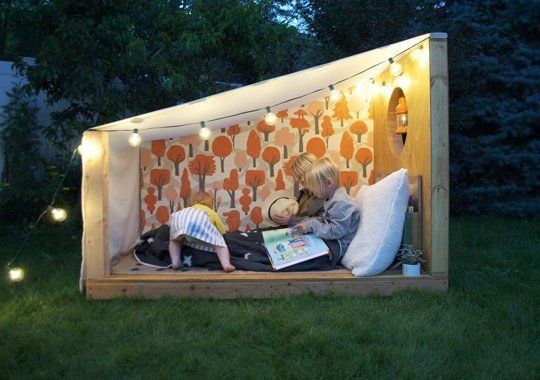 Reading nook outside for children